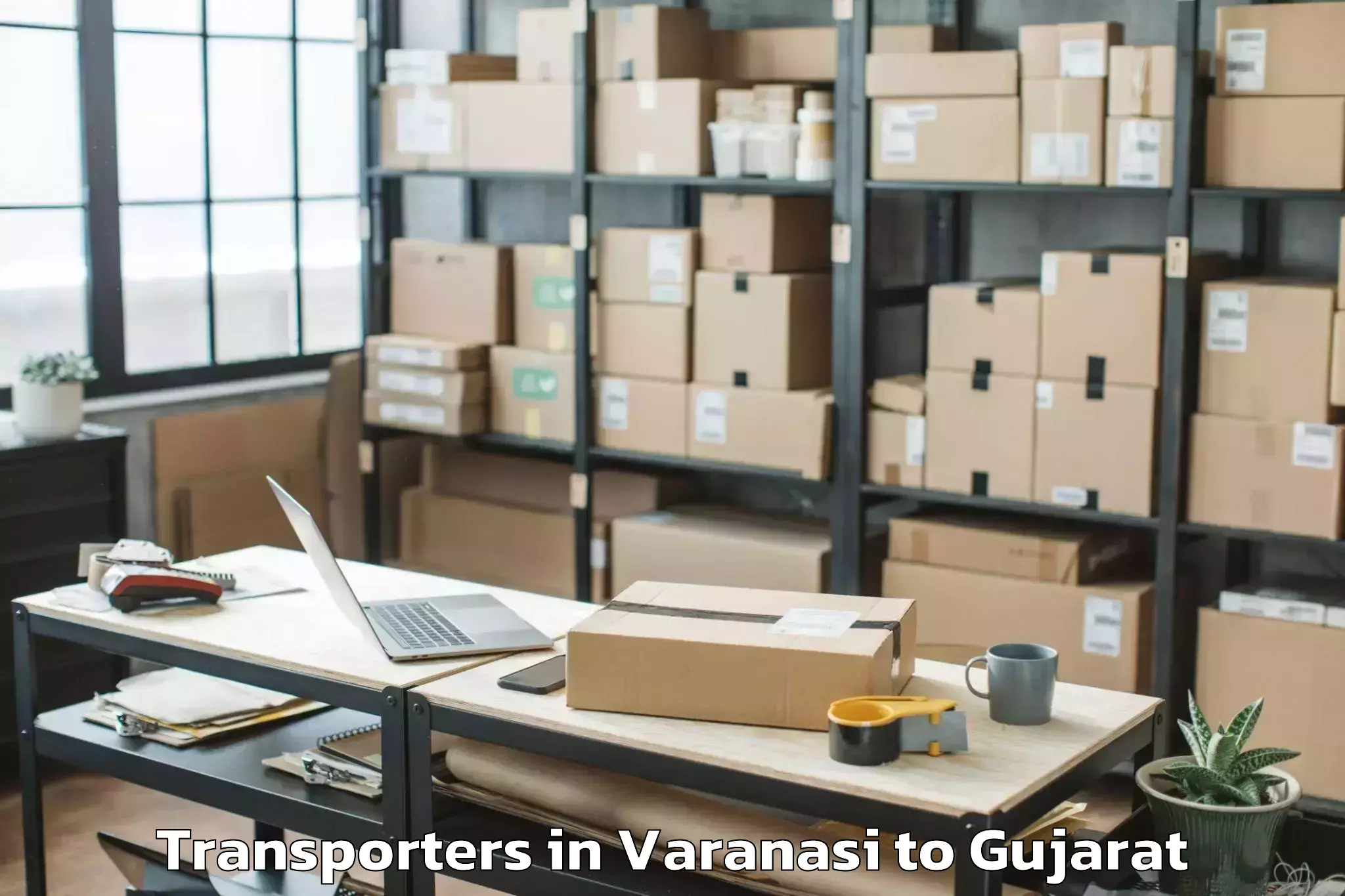 Top Varanasi to Madhav Kampo Transporters Available